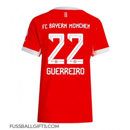 Bayern Munich Raphael Guerreiro #22 Fußballbekleidung Heimtrikot Damen 2025-26 Kurzarm